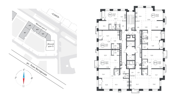 
  Продается 2-комн. квартира 50.47 м², в ЖК СОЮЗ Приорити, дом 5. Фото 1.