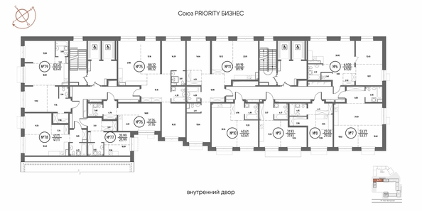
  Продается 2-комн. квартира 61 м², в ЖК СОЮЗ ПРИОРИТИ МАХ, д. 4. Фото 4.