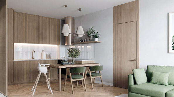 
  Продается 3-комн. квартира 60.3 м², в ЖК Стрижи Сити, блок-секции 6,7. Фото 4.