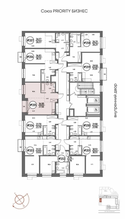 
  Продается 1-комн. квартира 37.5 м², в ЖК СОЮЗ ПРИОРИТИ МАХ, д. 4. Фото 1.