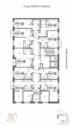 
  Продается 1-комн. квартира 31.3 м², в ЖК СОЮЗ ПРИОРИТИ МАХ, д. 4. Фото 7.