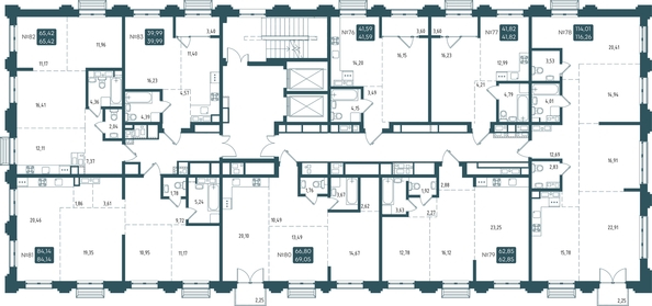 
  Продается 3-комн. квартира 65.42 м², в ЖК Бродский, 1-я очередь. Фото 1.