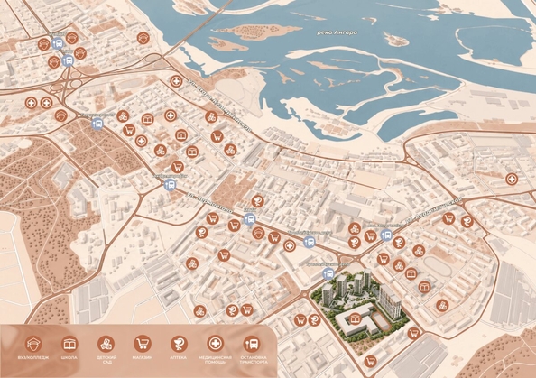 
  Продается 2-комн. квартира 44.2 м², в ЖК ЛЕРМОНТОВ ПАРК, дом 1. Фото 3.
