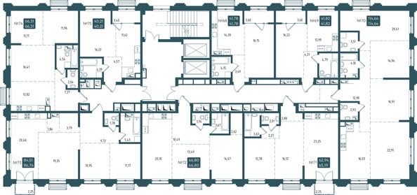
  Продается 2-комн. квартира 66.8 м², в ЖК Бродский, 1-я очередь. Фото 1.