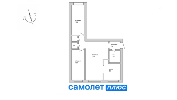 
   Продам 3-комнатную, 53.8 м², Красноармейская - Дзержинского тер, 124А

. Фото 13.