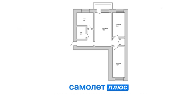 
   Продам 3-комнатную, 57.7 м², Ленина (Горняк) тер, 108А

. Фото 12.