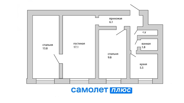 
   Продам 3-комнатную, 55.7 м², Красноармейская - Дзержинского тер, 127

. Фото 6.
