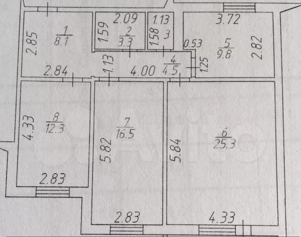 
  Продается 3-комн. квартира, 81.9 м², Серебряный бор ул, д. 13А
. Фото 2.