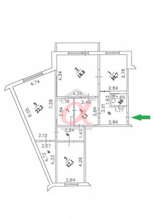 
  Продается 3-комн. квартира 94.1 м². Фото 42.