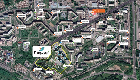 
  Продается студия, 29.1 м², ЖК Парковый, дом 3 этап 2
. Фото 12.