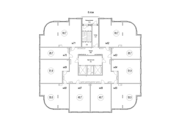 
   Продам 1-комнатную, 49.7 м², Панорама, (Октябрьский, 32а к.1)

. Фото 1.