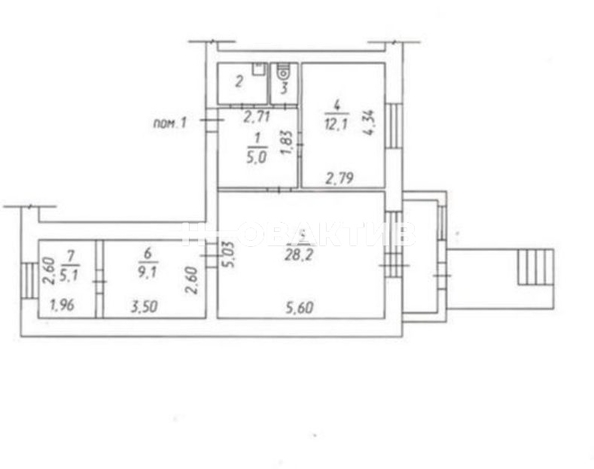 
   Сдам помещение свободного назначения, 66 м², Инженерная ул, 4А

. Фото 4.