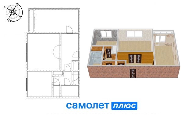 
   Продам 2-комнатную, 53.8 м², Строителей б-р, 40

. Фото 36.