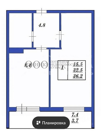 
   Продам 1-комнатную, 32.5 м², Серебряный бор ул, 24 к2

. Фото 11.