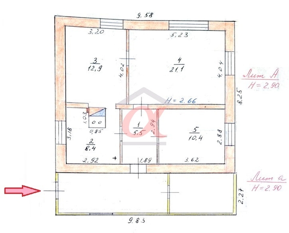 
   Продам дом, 60 м², Береговая

. Фото 22.