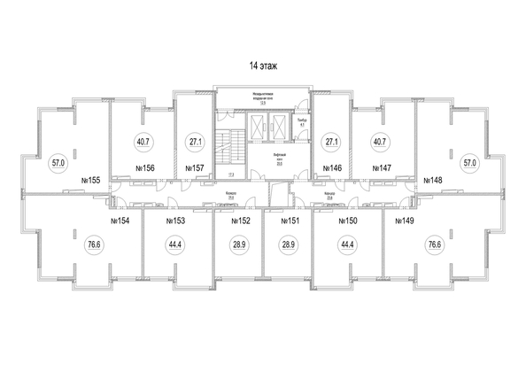 
   Продам 1-комнатную, 40.7 м², Сити-парк, дом 9

. Фото 1.