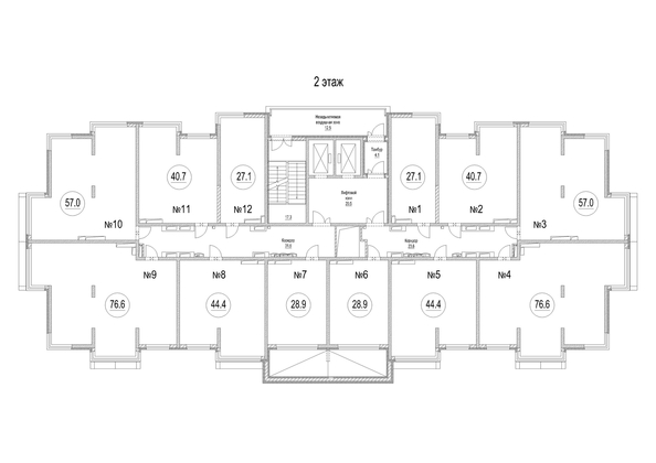 
   Продам 3-комнатную, 76.6 м², Сити-парк, дом 9

. Фото 1.