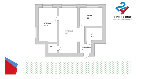 
   Продам 2-комнатную, 41.3 м², Станция Новые Латыши ул, 1

. Фото 7.