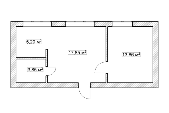 
   Продам 2-комнатную, 40.9 м², 

. Фото 7.