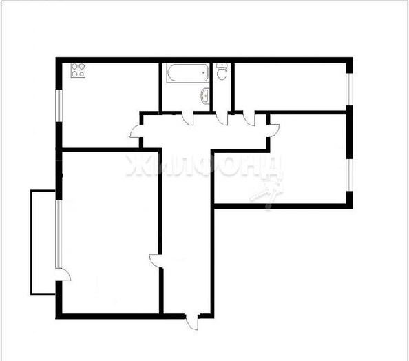 
   Продам 3-комнатную, 66.2 м², Калинина ул, 60

. Фото 1.