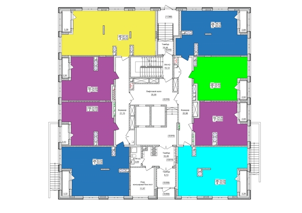 
   Продам 2-комнатную, 54.2 м², 7 высот, дом 6а

. Фото 10.