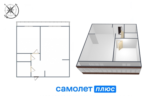 
   Продам 2-комнатную, 34.9 м², Серебряный бор ул, корпус 3

. Фото 2.