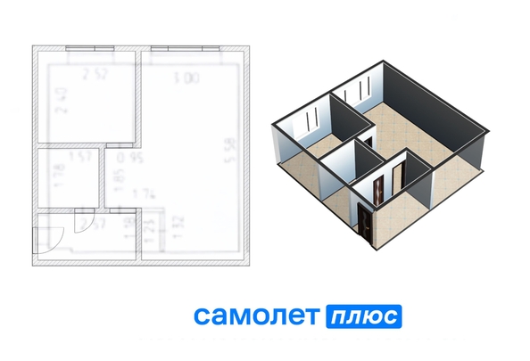 
   Продам 1-комнатную, 29.9 м², Рукавишникова ул, 11

. Фото 1.