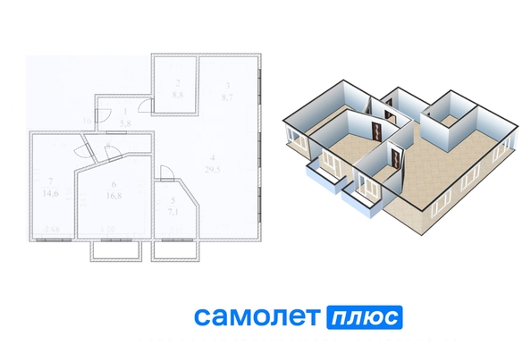 
   Продам 4-комнатную, 93.9 м², Весенняя ул, 26

. Фото 25.