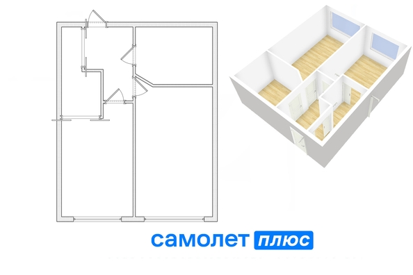 
   Продам 2-комнатную, 49.5 м², Осенний б-р, 5а

. Фото 3.