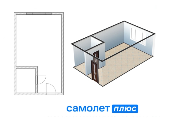 
   Продам студию, 22.8 м², Сибиряков-Гвардейцев ул, 21

. Фото 2.