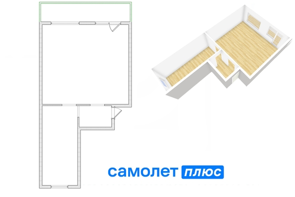 
   Продам 2-комнатную, 62.1 м², Кемерово-Сити, дом 32

. Фото 2.