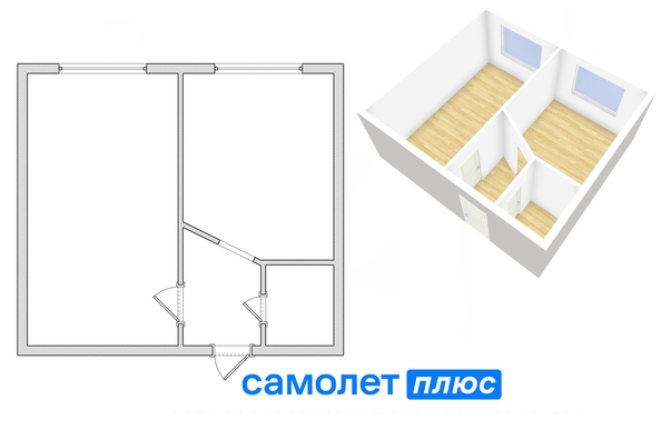 
   Продам студию, 34.2 м², Строителей б-р, 52

. Фото 2.