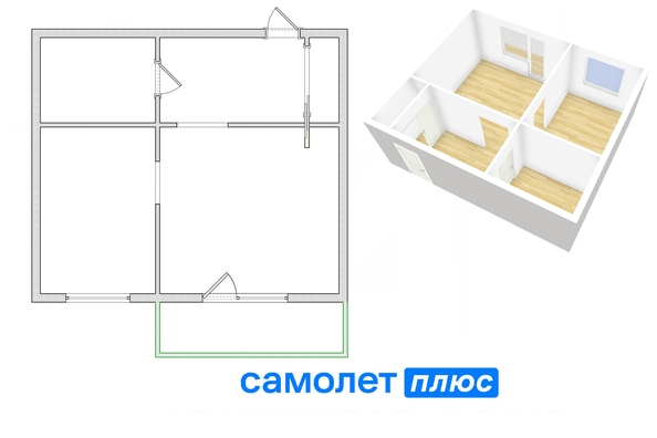 
   Продам 1-комнатную, 40.2 м², Серебряный бор ул, 13

. Фото 2.