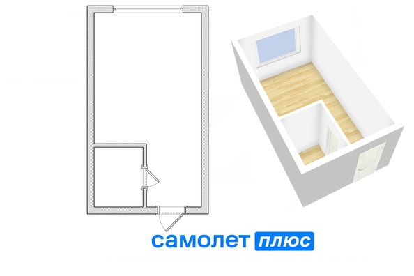 
   Продам студию, 16.6 м², Ворошилова ул, 12

. Фото 2.