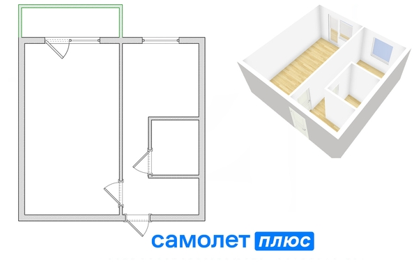 
   Продам 1-комнатную, 30.2 м², Октябрьский пр-кт, 43

. Фото 5.