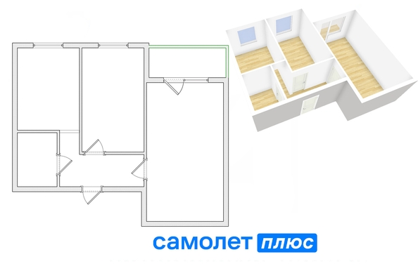 
   Продам 2-комнатную, 42.5 м², Химиков пр-кт, 23а

. Фото 8.