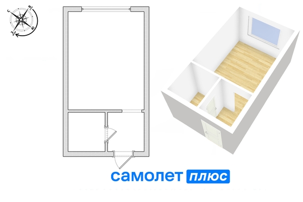 
   Продам студию, 16.7 м², Сибиряков-Гвардейцев ул, 19

. Фото 2.