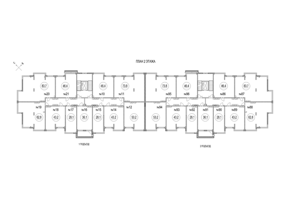 
   Продам 2-комнатную, 43.2 м², Солнечный б-р, 10

. Фото 5.