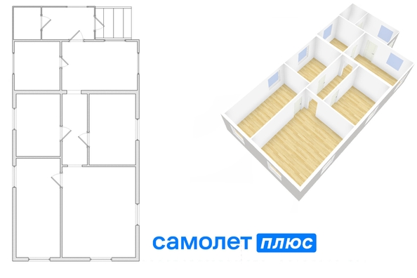 
   Продам дом, 75.4 м², Кемерово

. Фото 3.