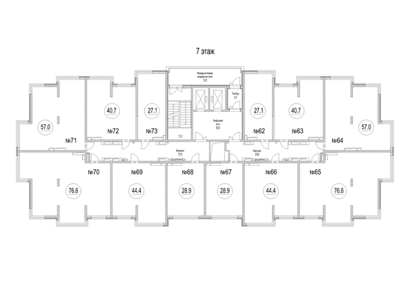 
   Продам студию, 28.9 м², Сити-парк, дом 9

. Фото 1.