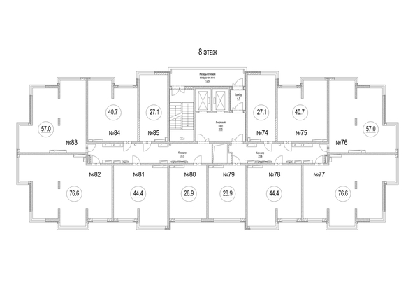 
   Продам студию, 27.1 м², Сити-парк, дом 9

. Фото 1.