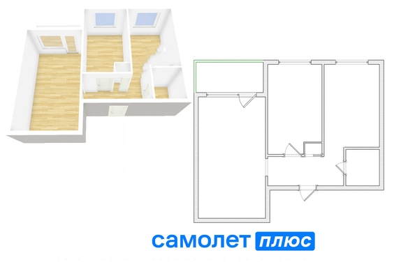 
   Продам 2-комнатную, 43.2 м², Ленинградский пр-кт, 47А

. Фото 23.