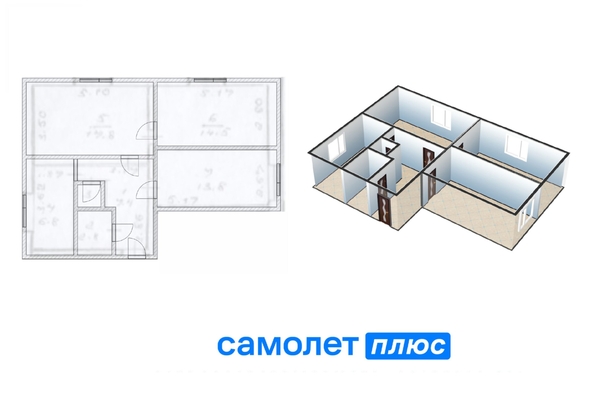 
   Продам 3-комнатную, 64.6 м², Николая Островского ул, 29

. Фото 3.