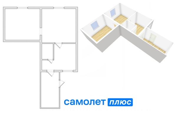 
   Продам 2-комнатную, 38.7 м², Масальская ул, 1

. Фото 1.