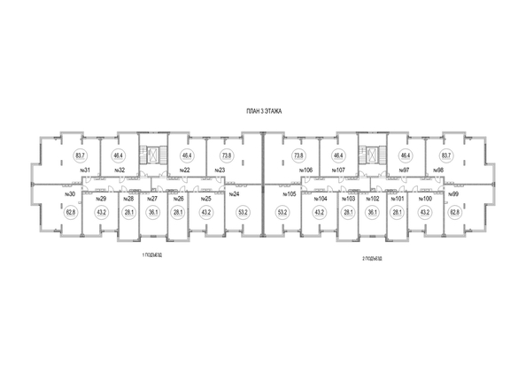 
   Продам 2-комнатную, 62.8 м², Солнечный бульвар, дом 23 корп 3

. Фото 1.