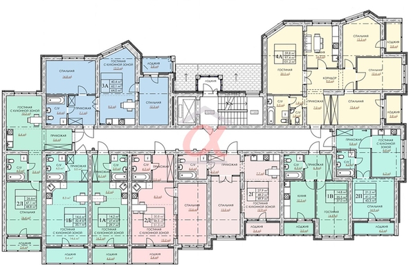 
  Продается 2-комн. квартира, 50 м², Космическая ул, д. 2 Б
. Фото 9.