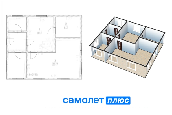 
  Продается дом, 42.4 м², Кемерово
. Фото 2.