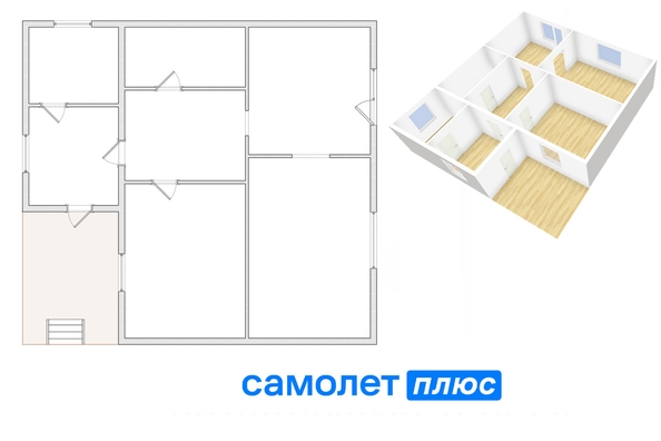 
  Продается дом, 110.3 м², поселок Новостройка
. Фото 1.