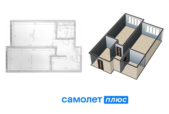 
   Продам 2-комнатную, 54 м², Дарвина ул, 6

. Фото 1.