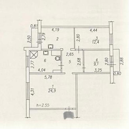 
   Продам 3-комнатную, 75 м², Тольятти  ул, 58

. Фото 1.